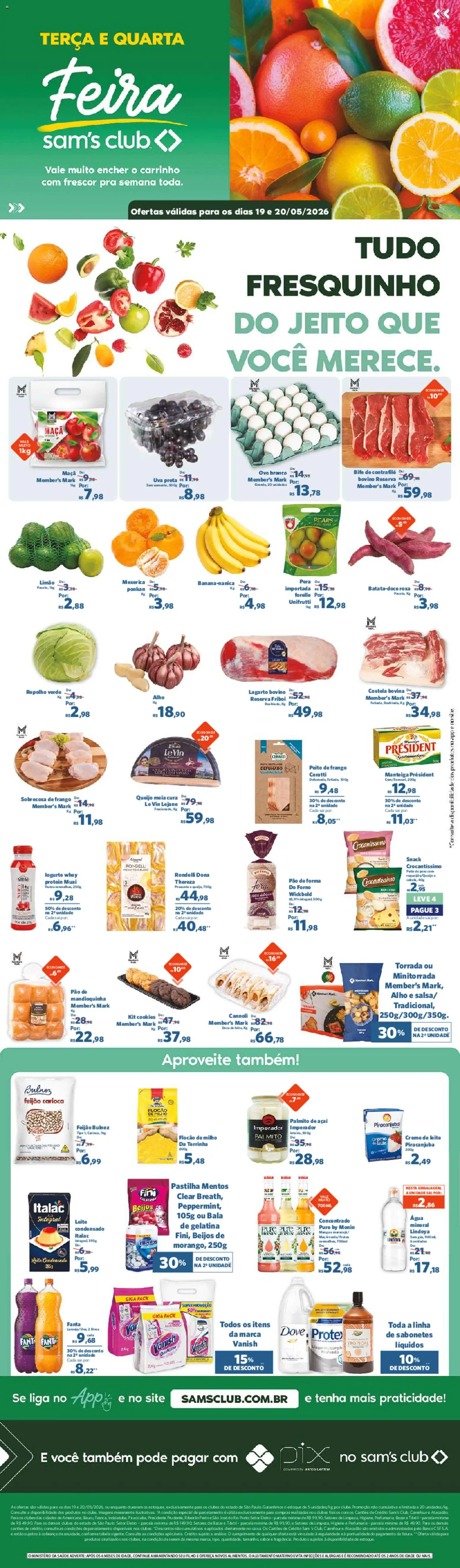 Pré-Visualização do folheto "Sam's Club - Ofertas da semana" da loja Sam's Club válido a partir de 19/05/2026