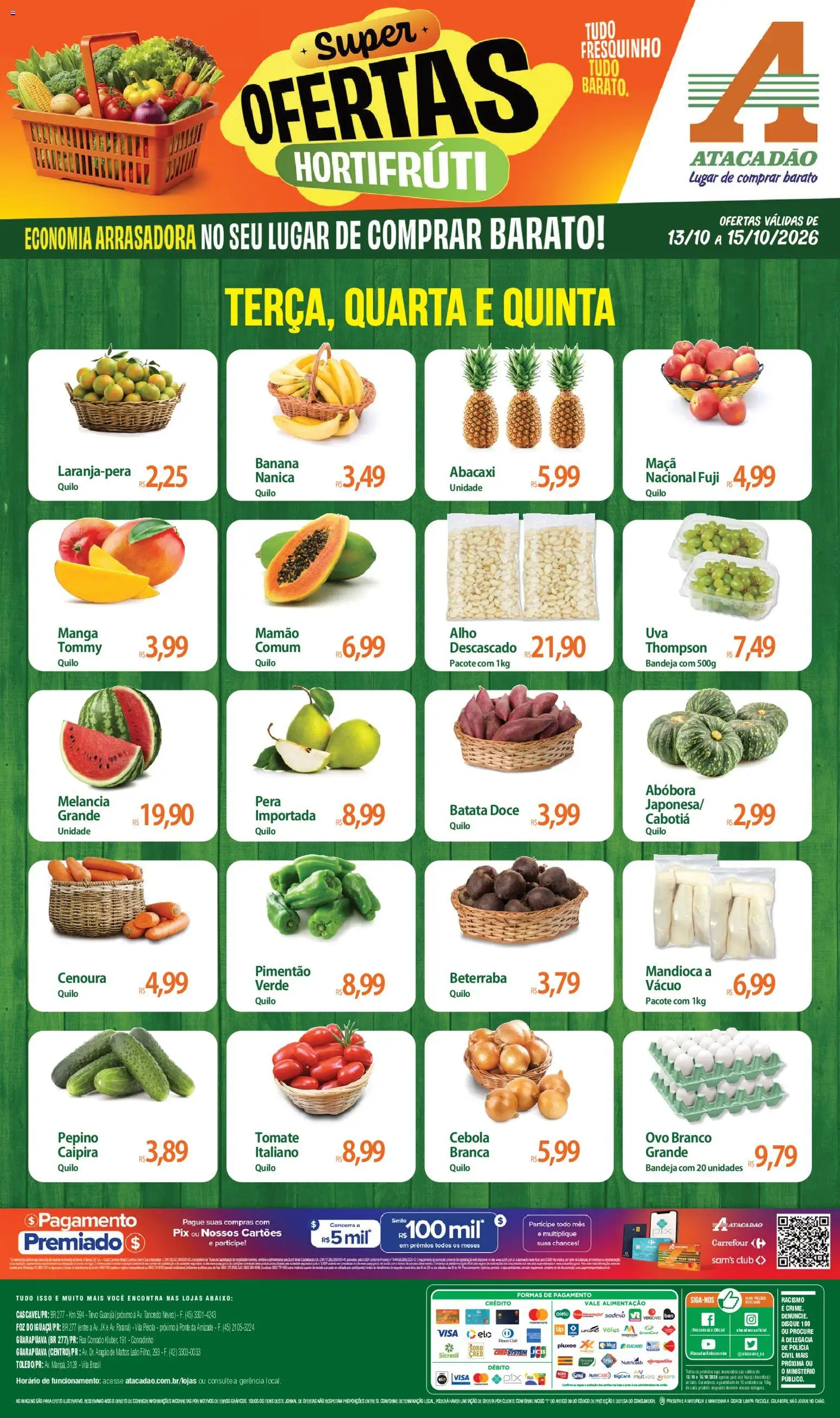 Pré-Visualização do folheto "Atacadão ofertas - PR" da loja Atacadão válido a partir de 13/10/2026