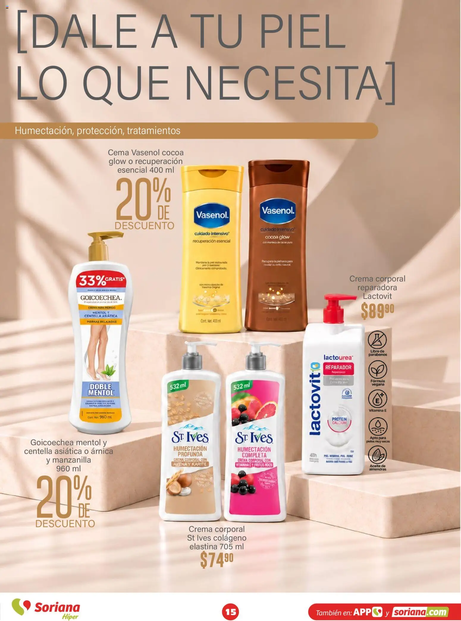 Vista previa las ofertas de la tienda Soriana - Soriana Híper - Modo #Glowing desde el 30/09/2026 - Avena, Crema, Aceite, Almendras, Crema corporal