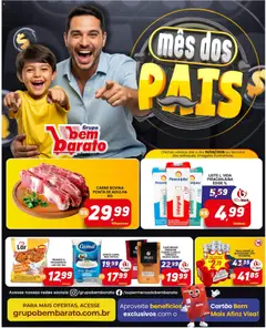 Pré-Visualização do folheto "Supermercado Bem Barato - Ofertas da semana" da loja Supermercado Bem Barato válido a partir de 04/08/2026