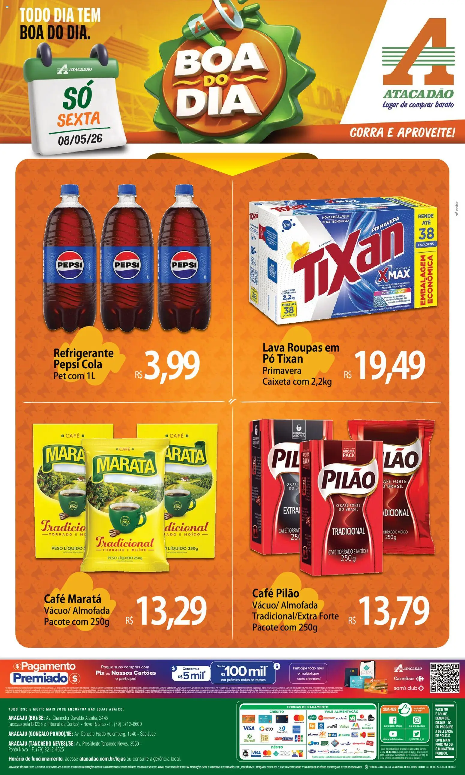 Pré-Visualização do folheto "Atacadão ofertas - SE" da loja Atacadão válido a partir de 08/05/2026