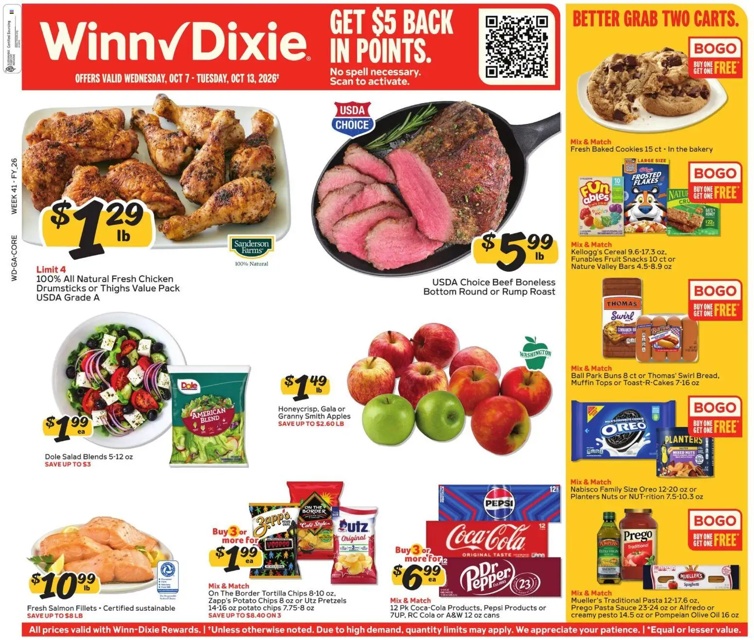 Ad Preview of Winn Dixie Winn Dixie Weekly Ad from 10/07/2026