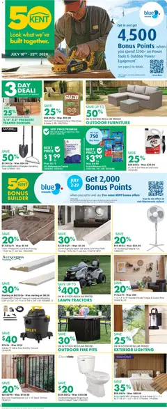 Un aperçu du dépliant Kent weekly flyer / circulaire du magasin Kent est valide à partir 16 juill. 2026