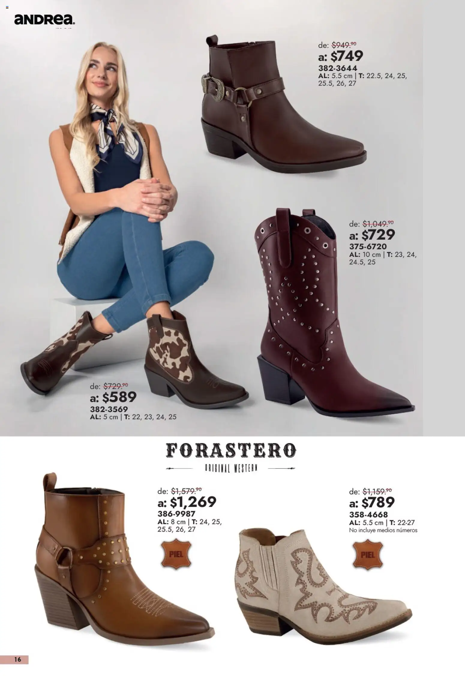 Vista previa las ofertas de la tienda Andrea - Andrea catálogo Outlet desde el 13/09/2026 