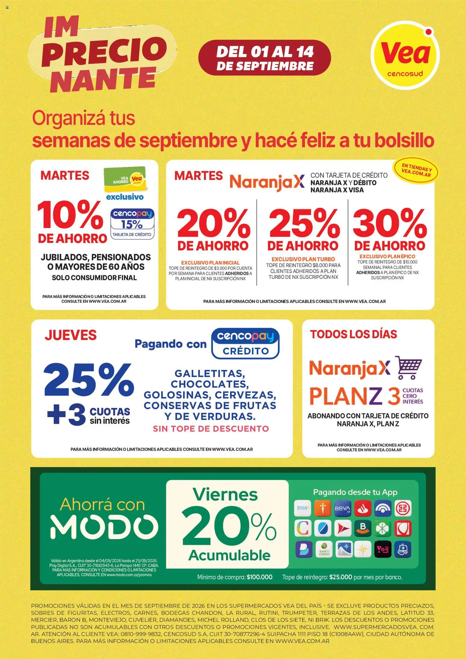 Vista previa del folleto de la tienda Vea válido desde el 01/09/2026 