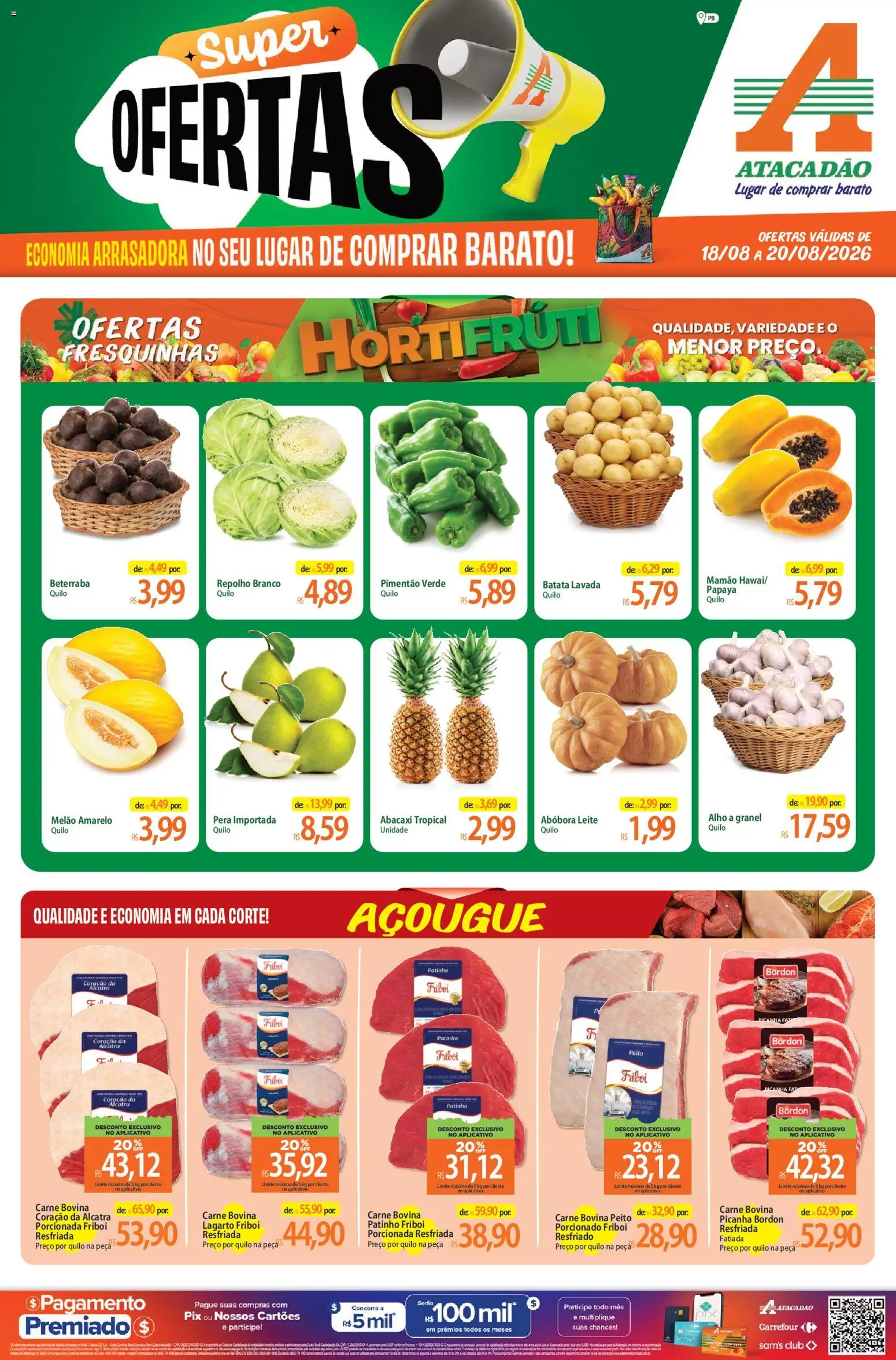 Pré-Visualização do folheto "Atacadão ofertas - PB" da loja Atacadão válido a partir de 18/08/2026