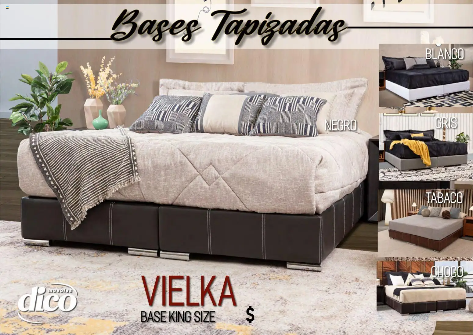 Vista previa las ofertas de la tienda Muebles Dico - Muebles Dico catálogo Camas tapizadas desde el 01/04/2026 