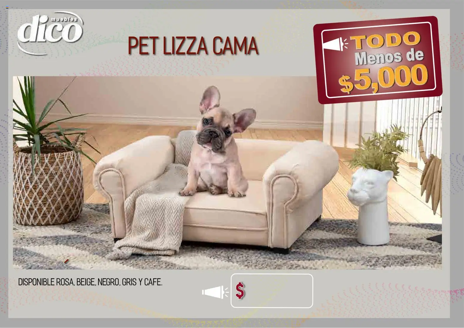 Vista previa las ofertas de la tienda Muebles Dico - Muebles Dico catálogo Todo menos de 5000 Pacifico desde el 09/04/2026 