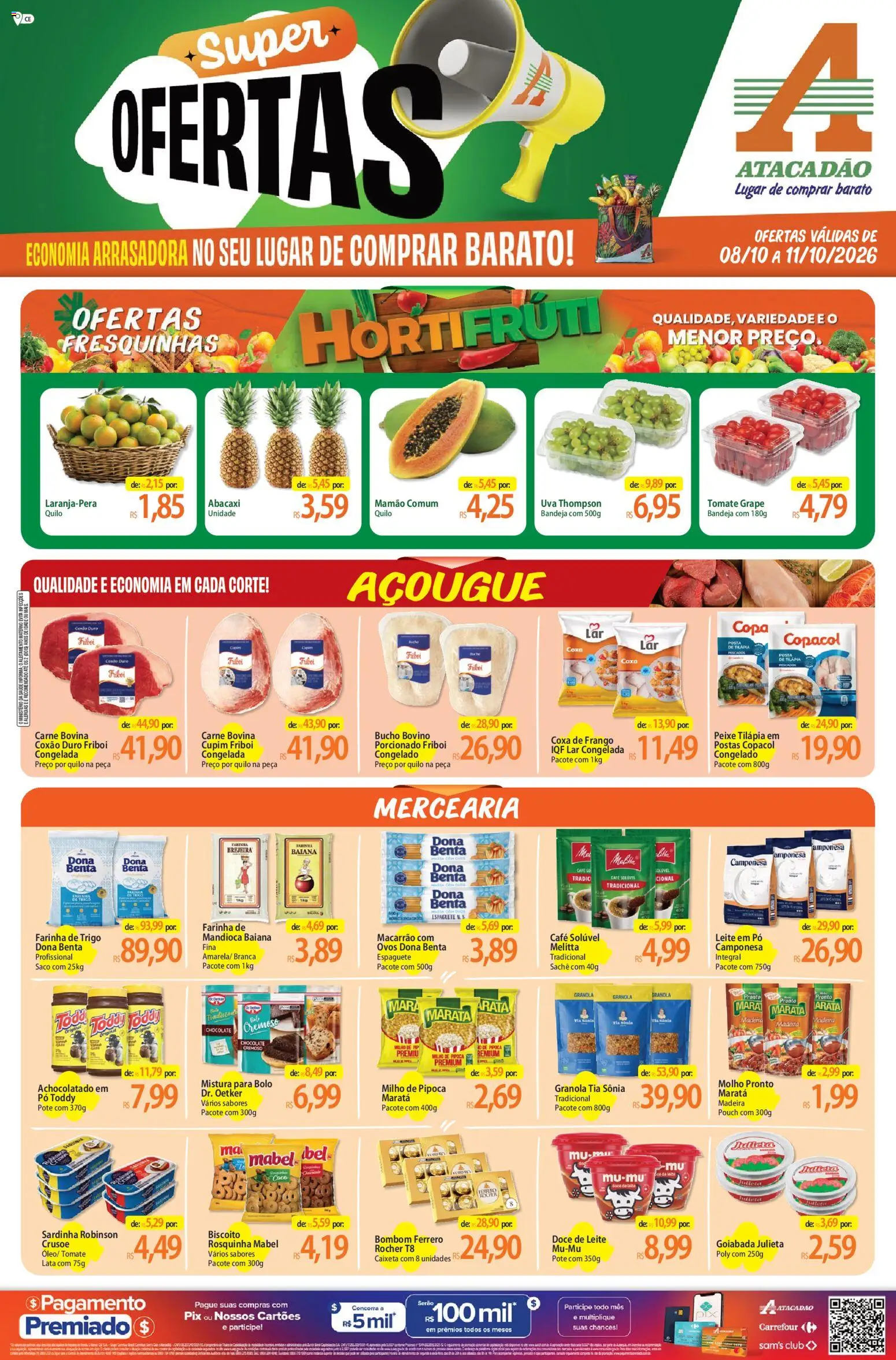 Pré-Visualização do folheto "Atacadão ofertas - CE" da loja Atacadão válido a partir de 08/10/2026