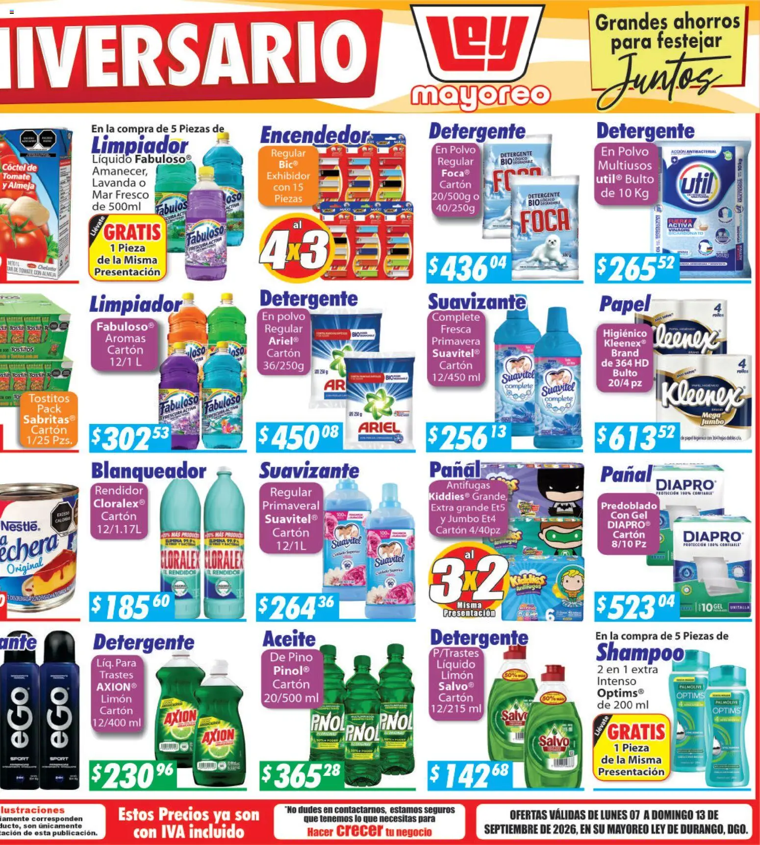 Vista previa las ofertas de la tienda Casa Ley - Casa Ley folleto Durango desde el 07/09/2026 