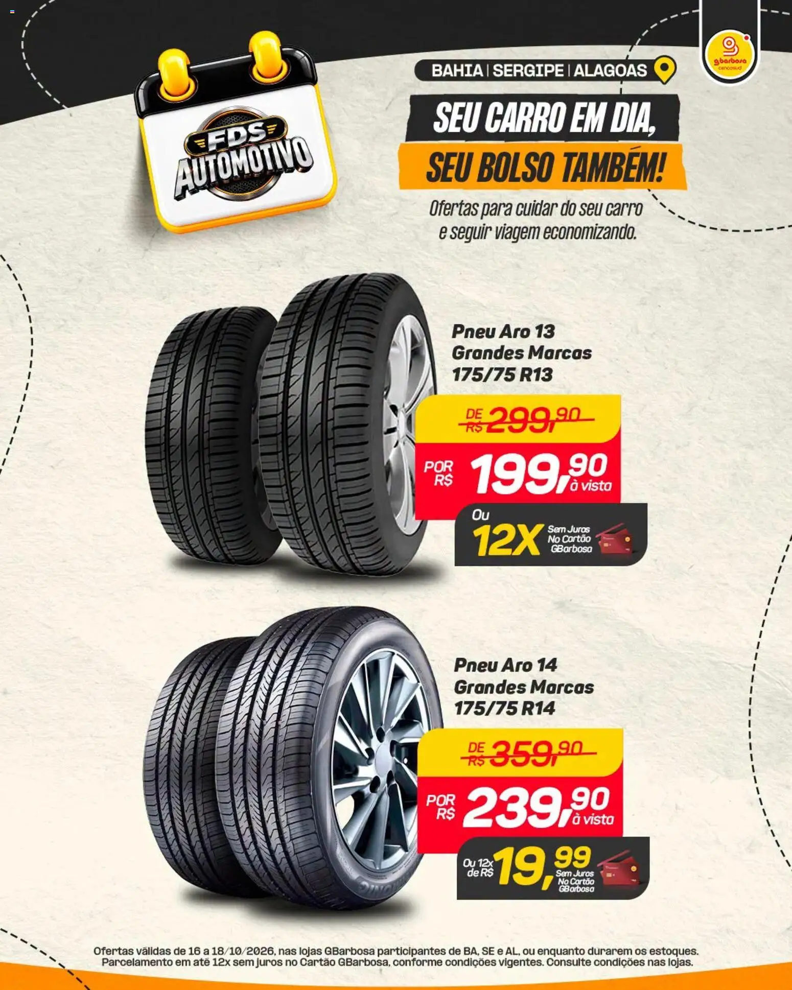 Pré-Visualização do folheto "Gbarbosa ofertas Automotivo" da loja Gbarbosa válido a partir de 16/10/2026