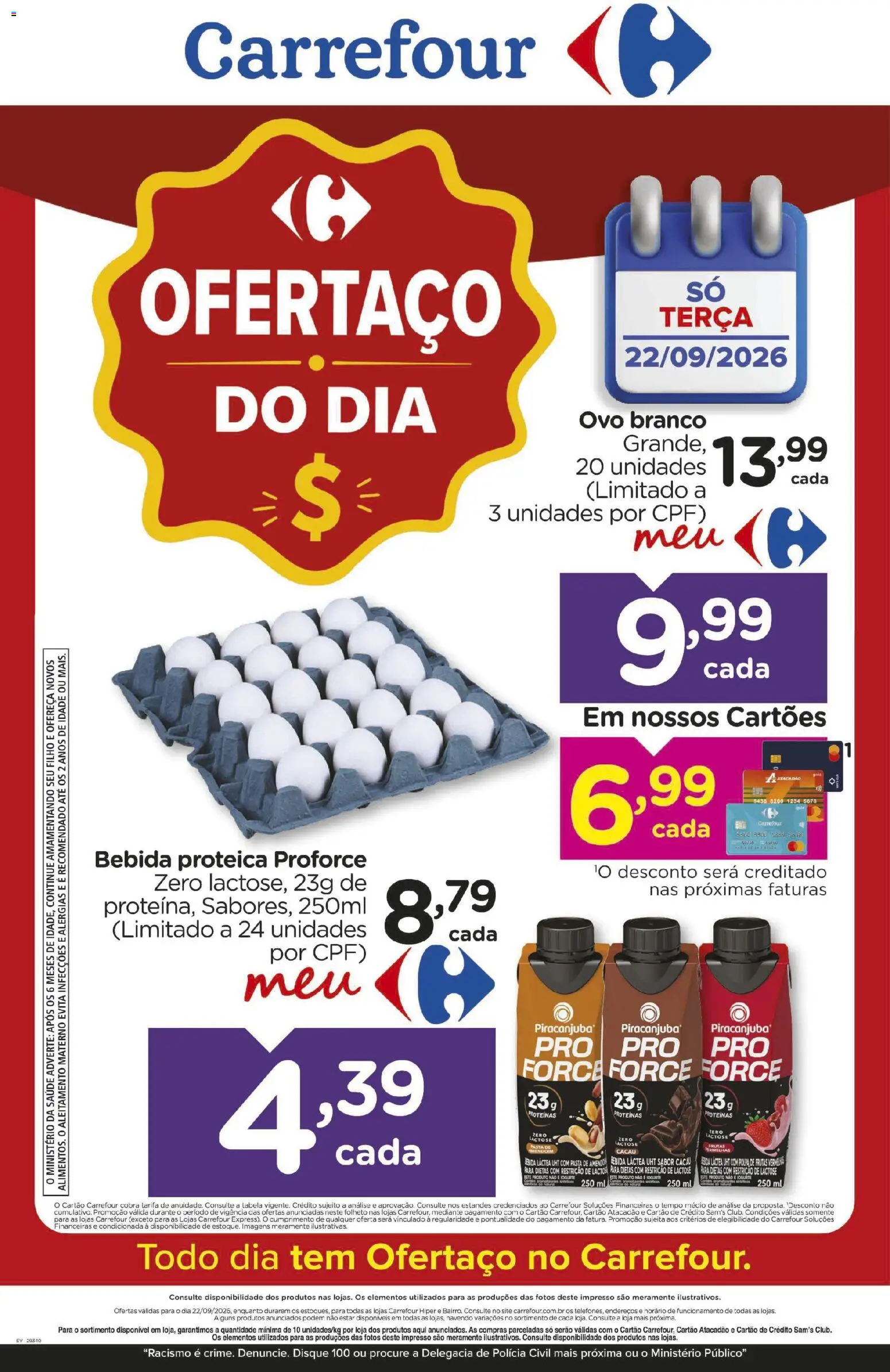 Pré-Visualização do folheto "Carrefour ofertas do Dia" da loja Carrefour válido a partir de 22/09/2026
