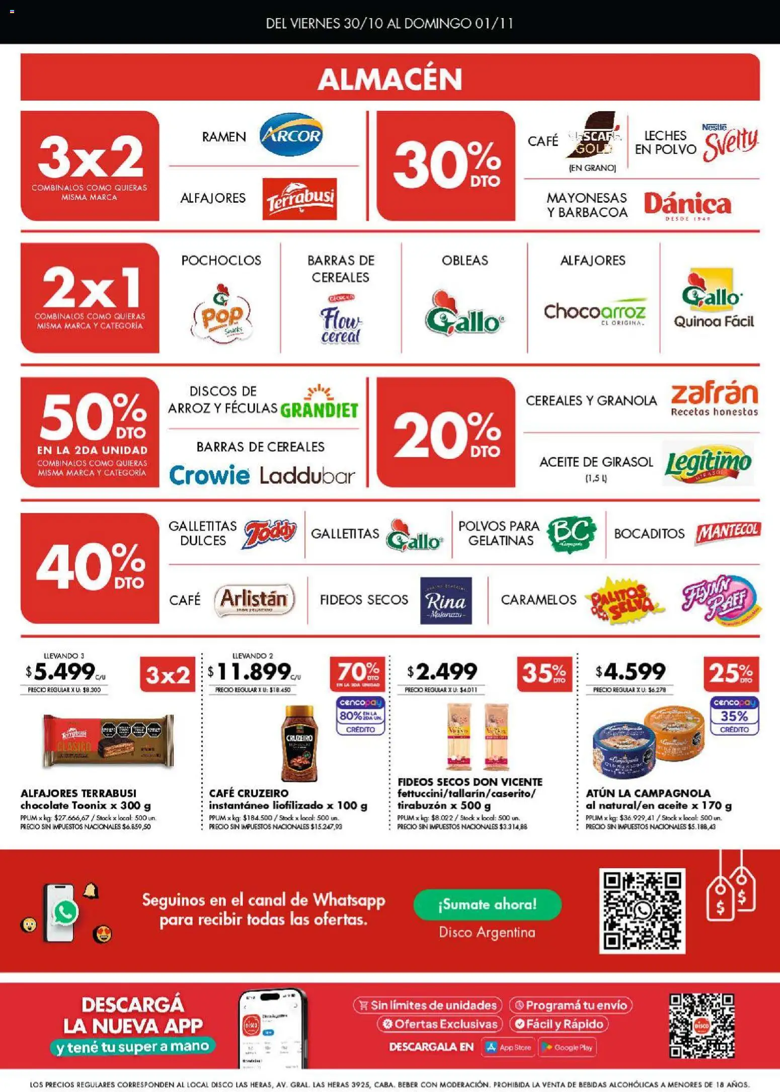 Vista previa del folleto de la tienda Disco válido desde el 30/10/2026 
