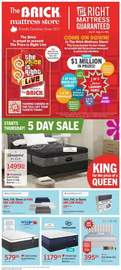 Preview of leaflet The Brick - Brick Mattress Store from shop The Brick is valid from Jul 30, 2026