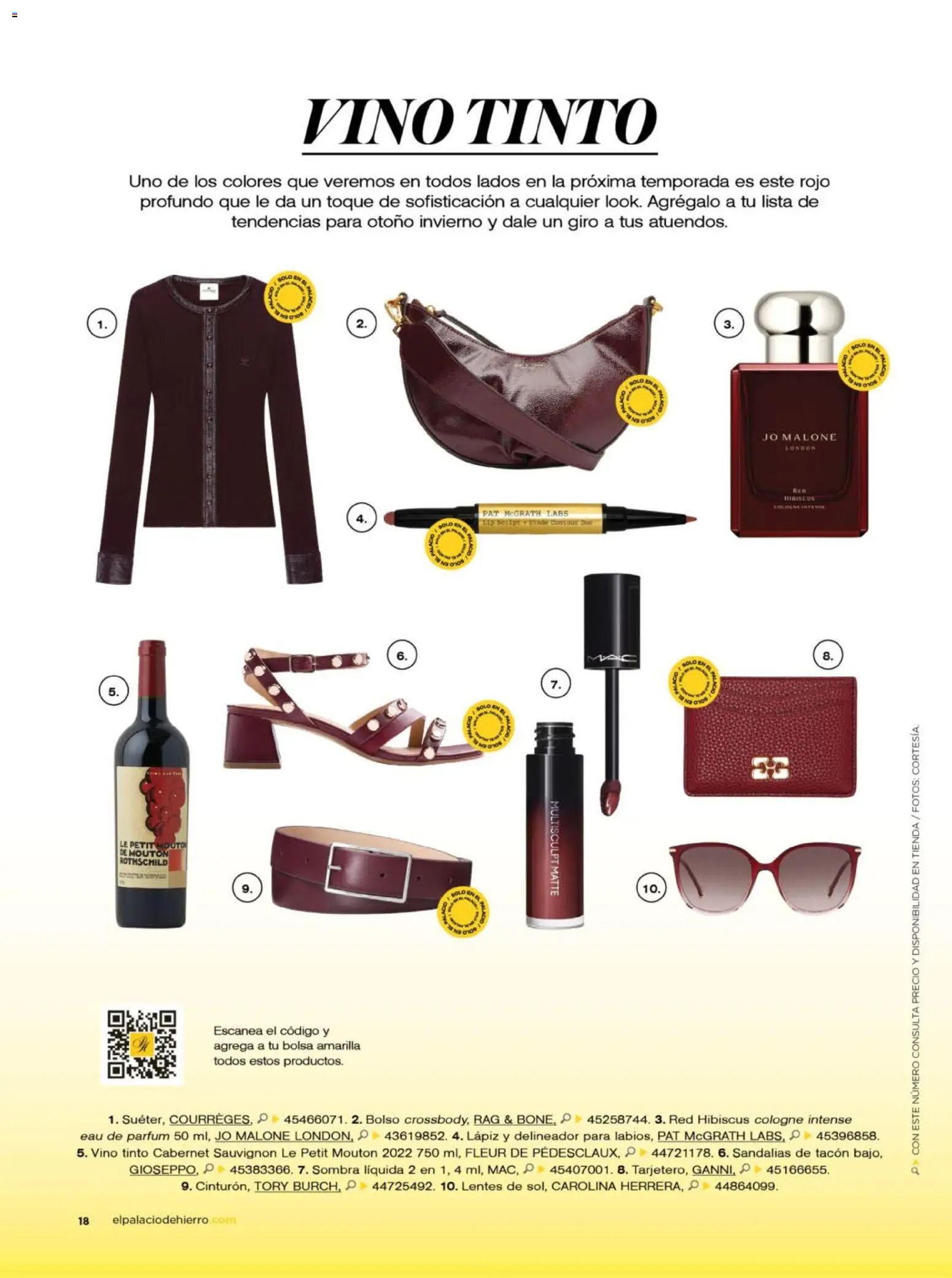 Vista previa las ofertas de la tienda Palacio De Hierro - Palacio De Hierro catálogo desde el 01/08/2026 