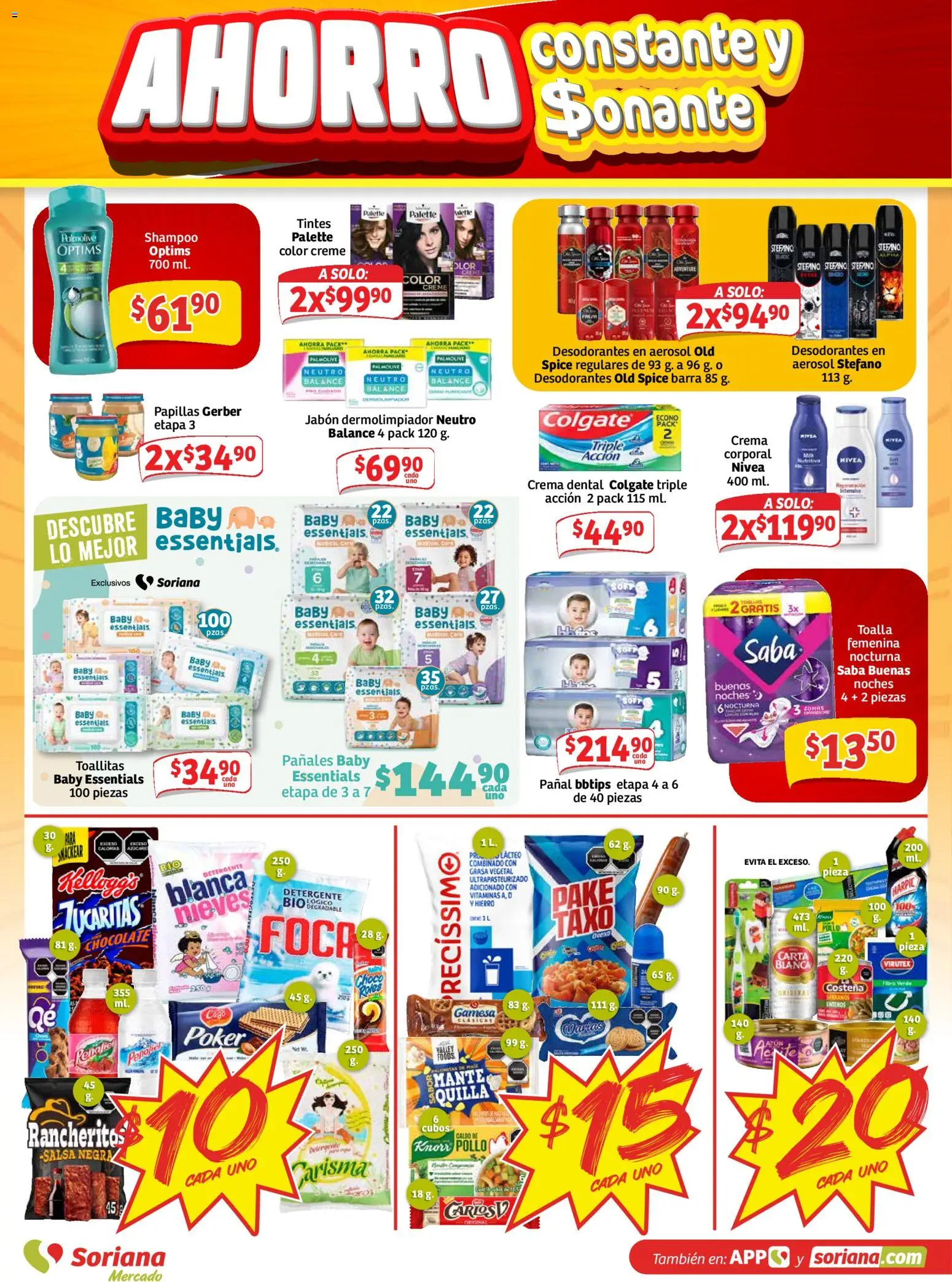 Vista previa las ofertas de la tienda Soriana - Soriana Ahorro constante y sonante Mercado Nacional desde el 31/07/2026 