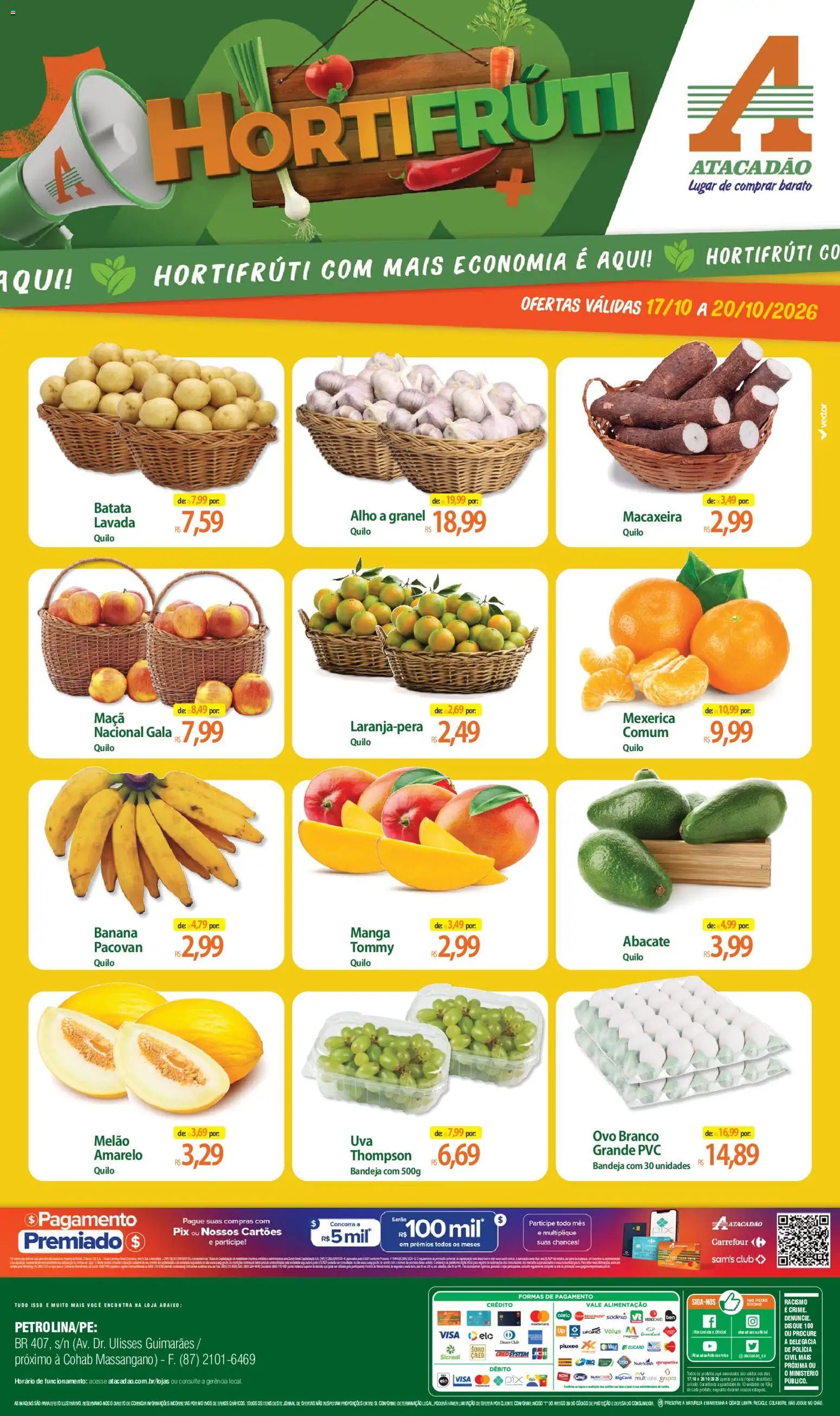 Pré-Visualização do folheto "Atacadão ofertas - PE" da loja Atacadão válido a partir de 17/10/2026