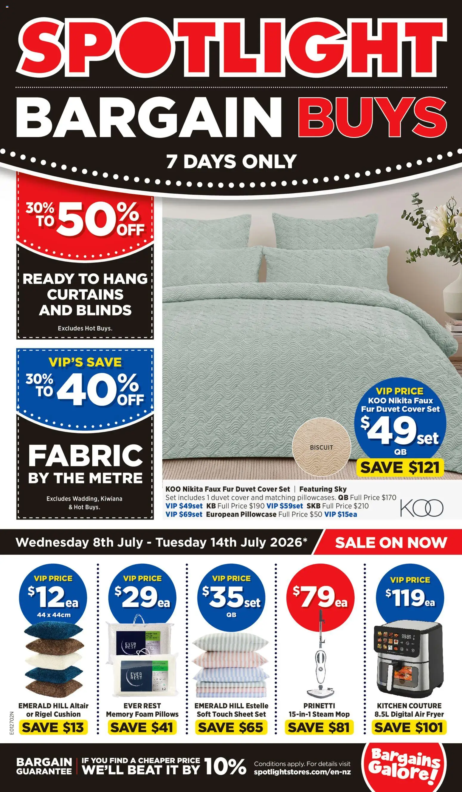 Preview of catalogue Spotlight Bargain Buys from shop Spotlight valid 8 Jul 2026