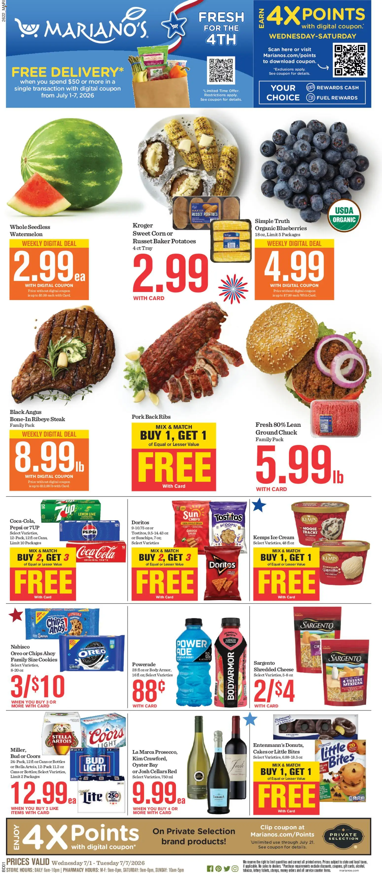 Ad Preview of Mariano's Mariano's Weekly Ad from 07/01/2026