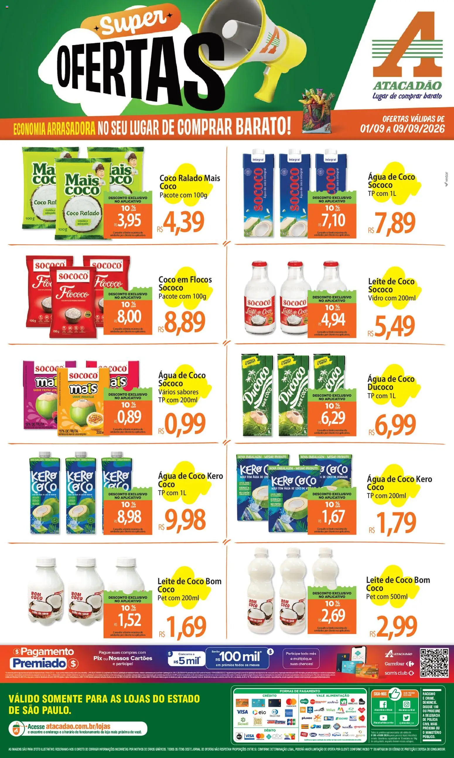Pré-Visualização do folheto "Atacadão ofertas - SP" da loja Atacadão válido a partir de 01/09/2026