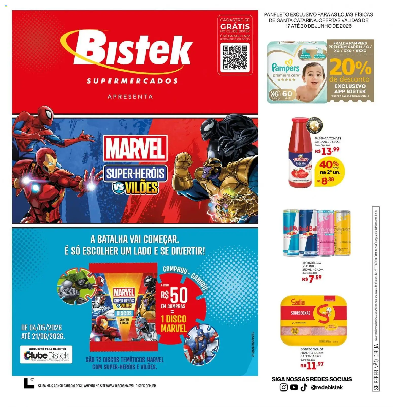 Pré-Visualização do folheto "Bistek Supermercados ofertas Quinzenal" da loja Bistek Supermercados válido a partir de 17/06/2026