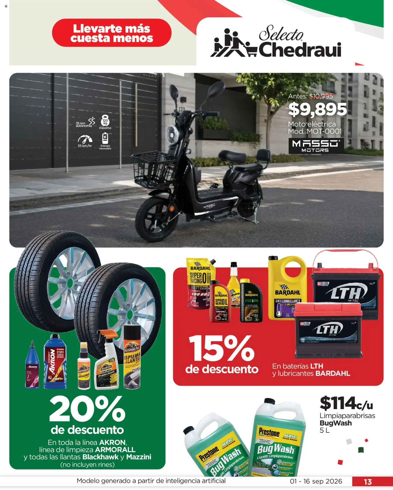 Vista previa las ofertas de la tienda Chedraui - Chedraui folleto Llevarte más cuesta menos desde el 01/09/2026 