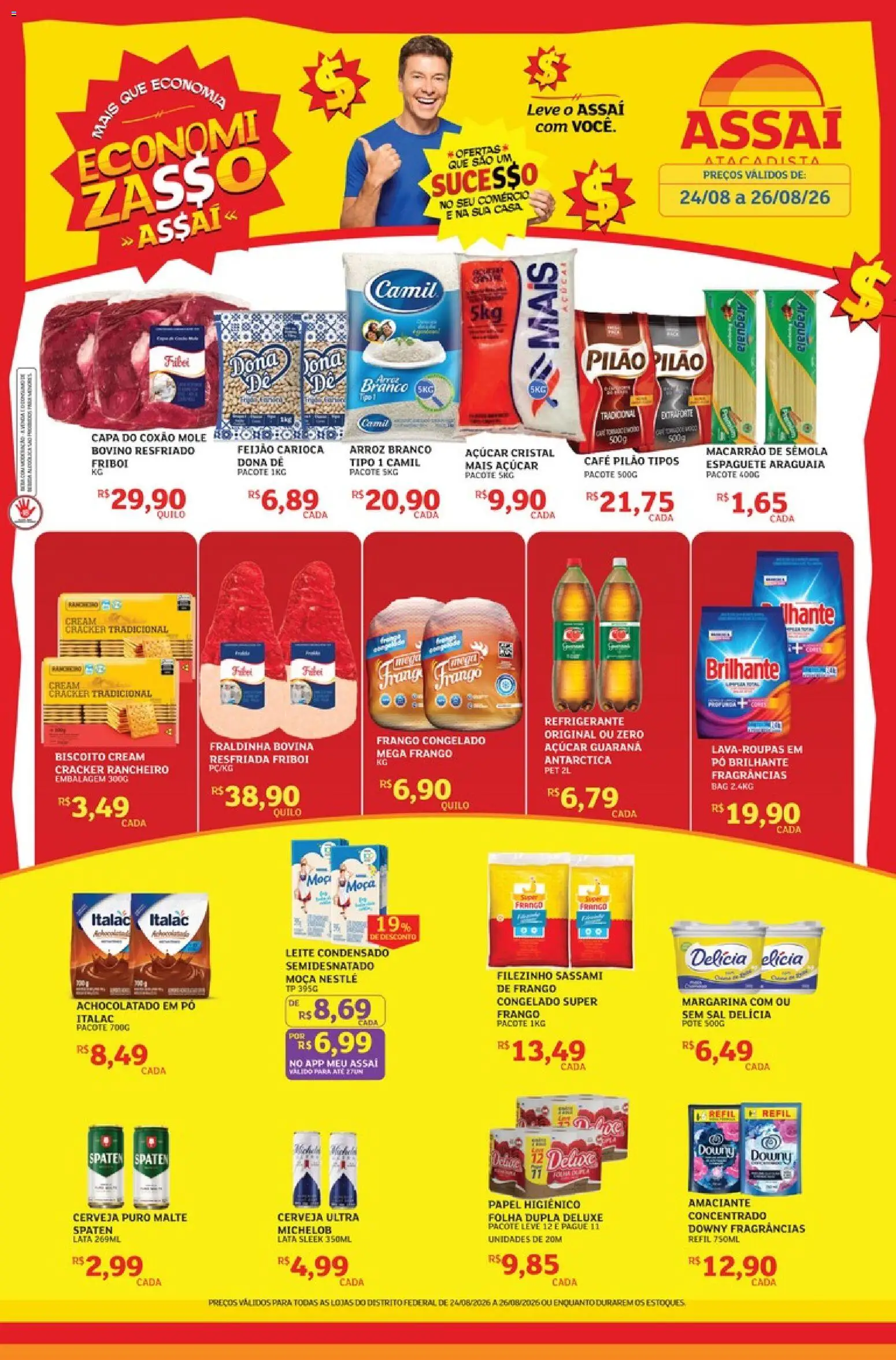 Pré-Visualização do folheto "Assaí Atacadista ofertas - DF" da loja Assaí Atacadista válido a partir de 24/08/2026