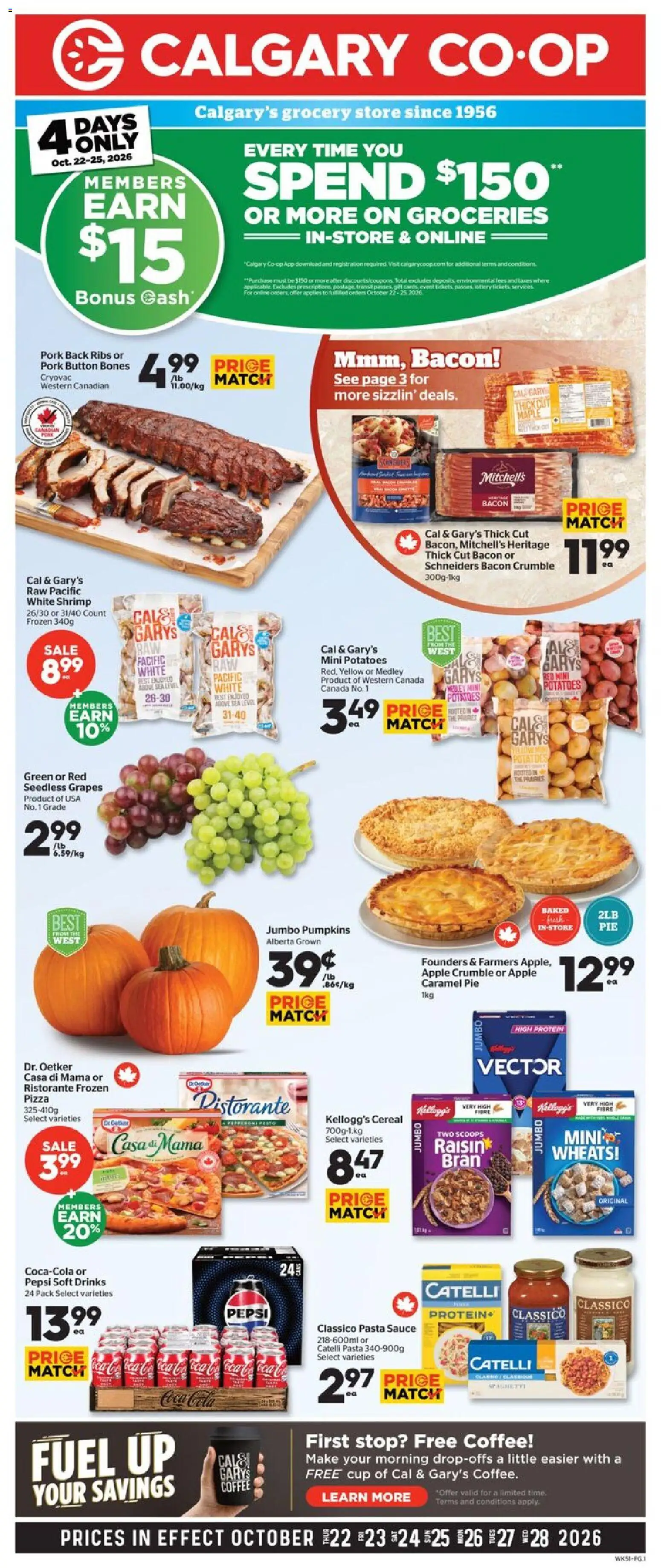 Preview of leaflet Calgary Co-op weekly flyer / circulaire from shop Calgary Co-op is valid from Oct 22, 2026