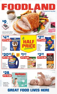 Preview of catalogue Foodland catalogue from shop Foodland valid 15/07/2026