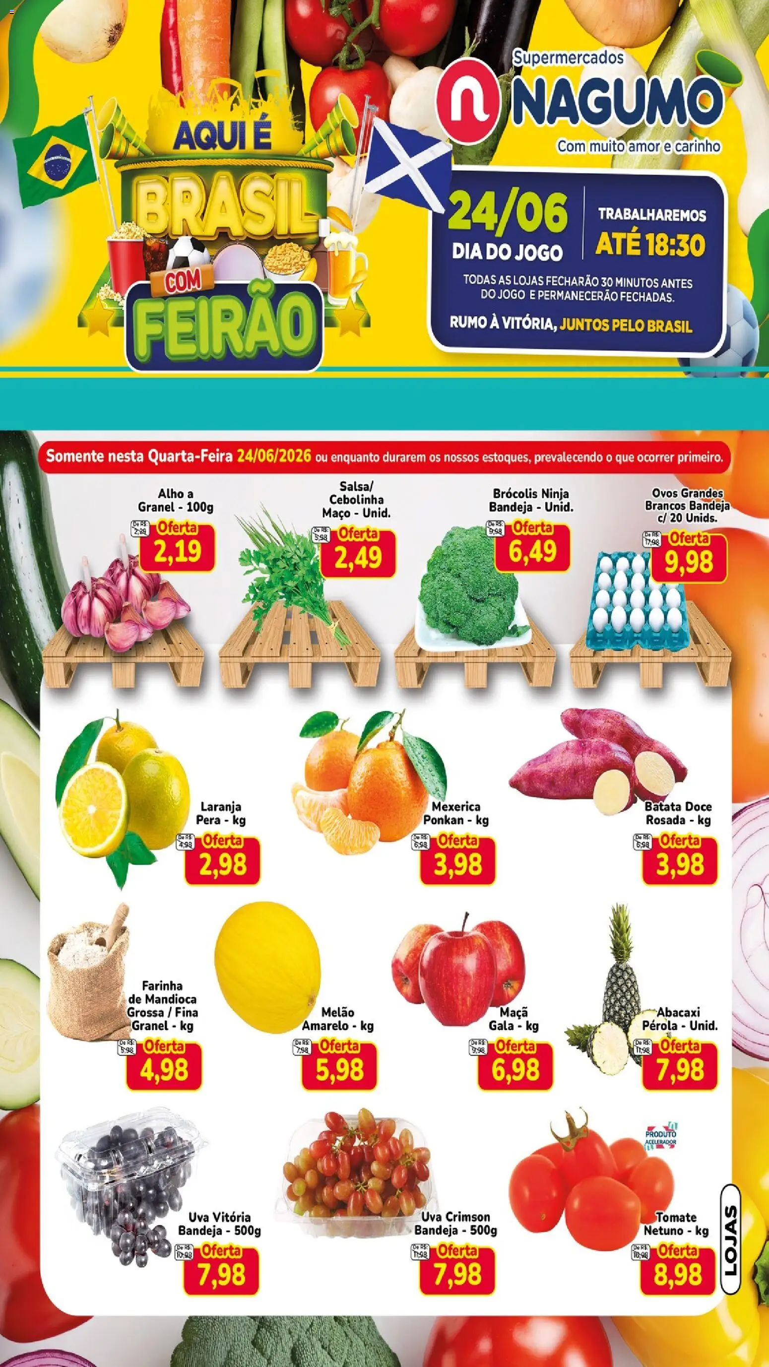 Pré-Visualização do folheto "Nagumo ofertas Quarta do Feirão" da loja Nagumo válido a partir de 24/06/2026