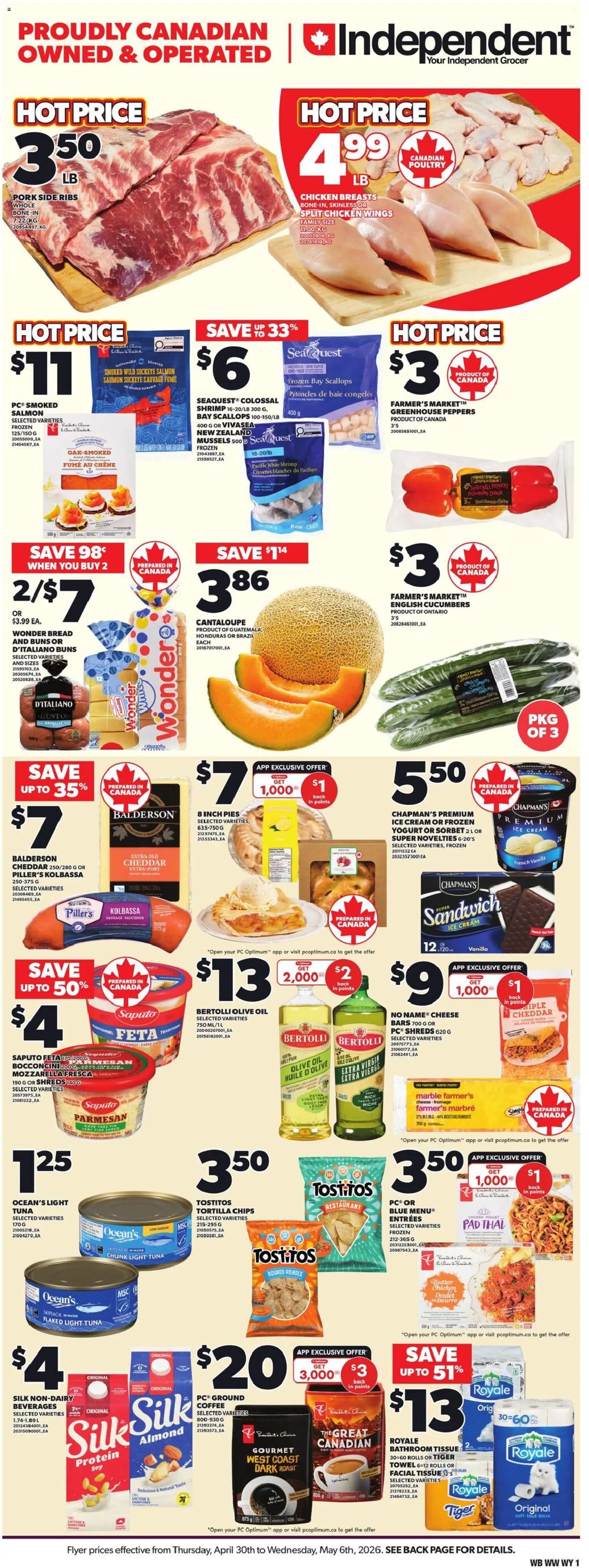 Preview of leaflet Independent Grocer flyer - AB from shop Independent Grocer is valid from Apr 30, 2026