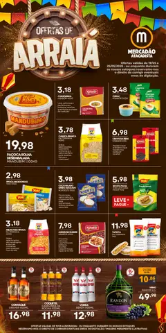Pré-Visualização do folheto "Mercadão Atacadista ofertas Arraiá" da loja Mercadão Atacadista válido a partir de 19/05/2026