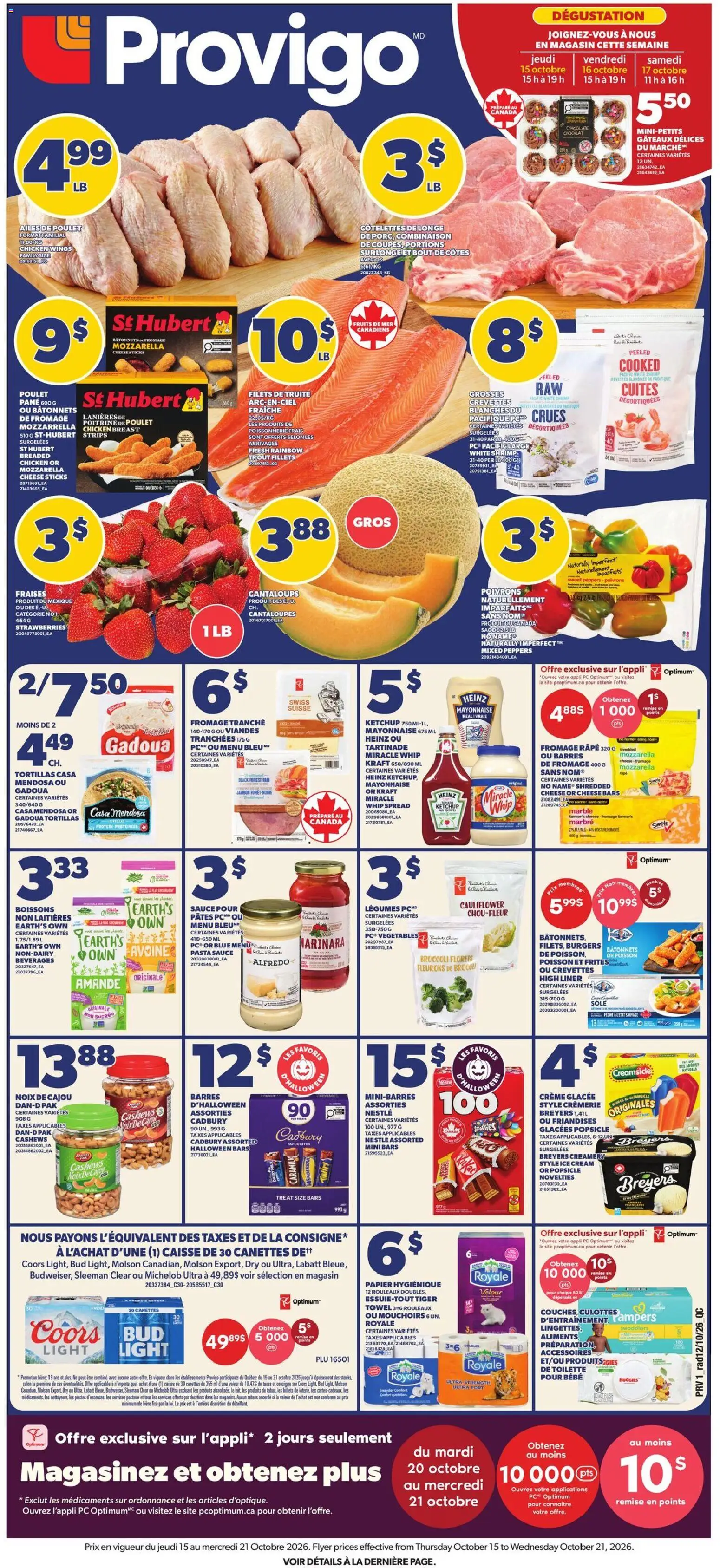 Preview of leaflet Provigo weekly flyer / circulaire from shop Provigo is valid from Oct 15, 2026
