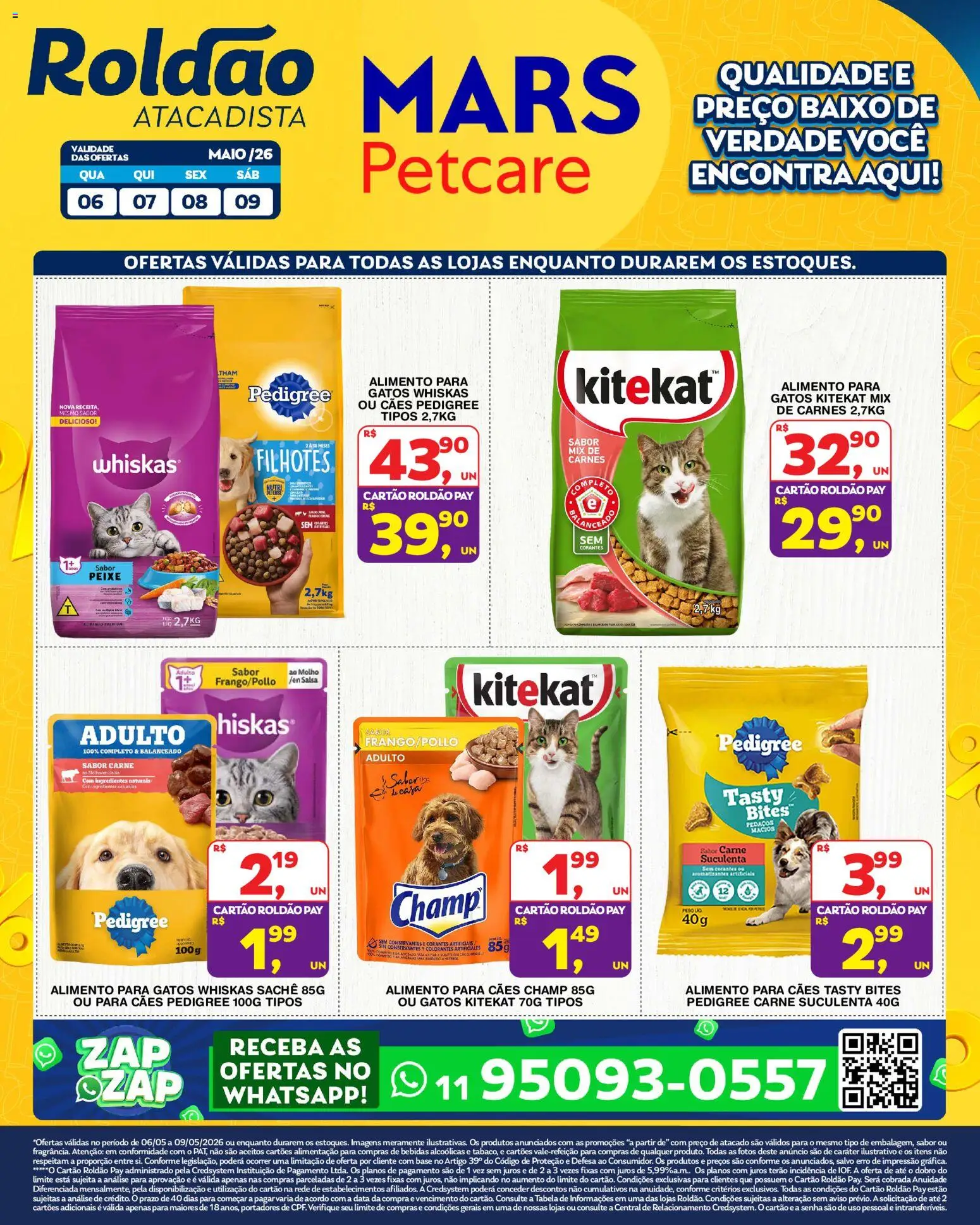 Pré-Visualização do folheto "Roldão ofertas Mars Petcare" da loja Roldão válido a partir de 06/05/2026 - Peixe, Bebidas, Base, Carne, Maiô, Baixo, Salsa, Cará