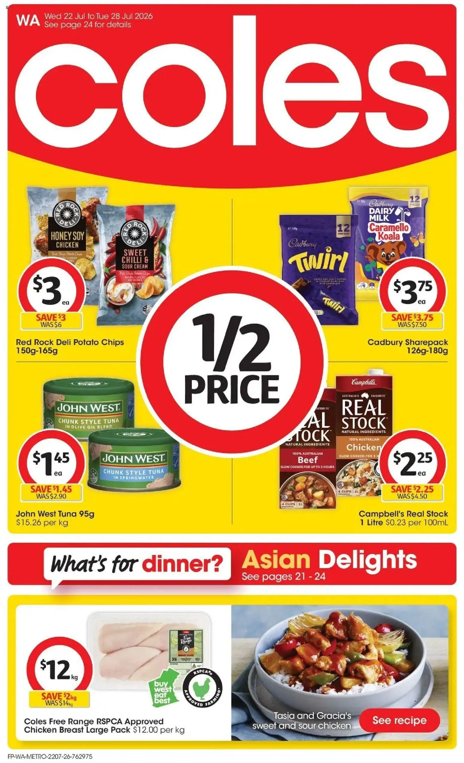 Preview of catalogue Coles catalogue WA from shop Coles valid 22/07/2026