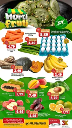 Pré-Visualização do folheto "São Judas Tadeu ofertas Hortifruti" da loja São Judas Tadeu válido a partir de 15/09/2026