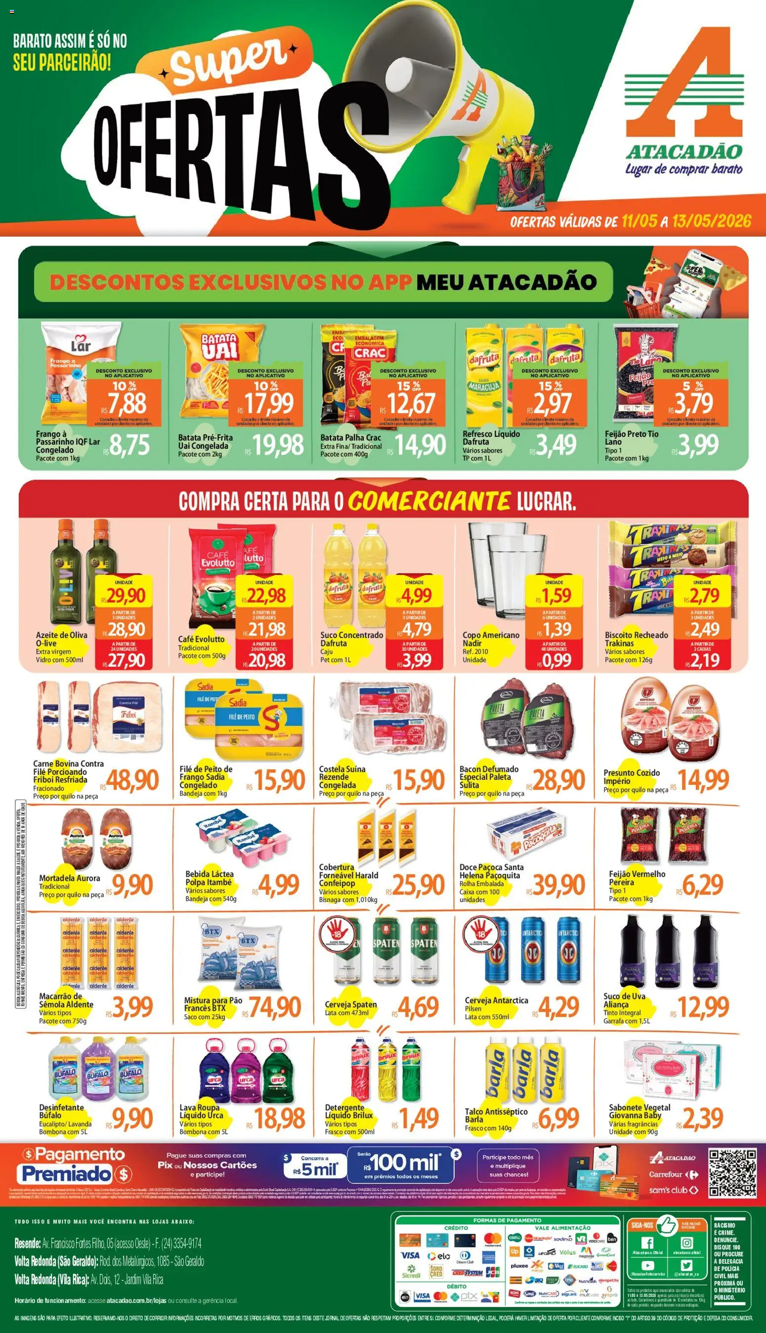 Pré-Visualização do folheto "Atacadão ofertas - RJ" da loja Atacadão válido a partir de 11/05/2026