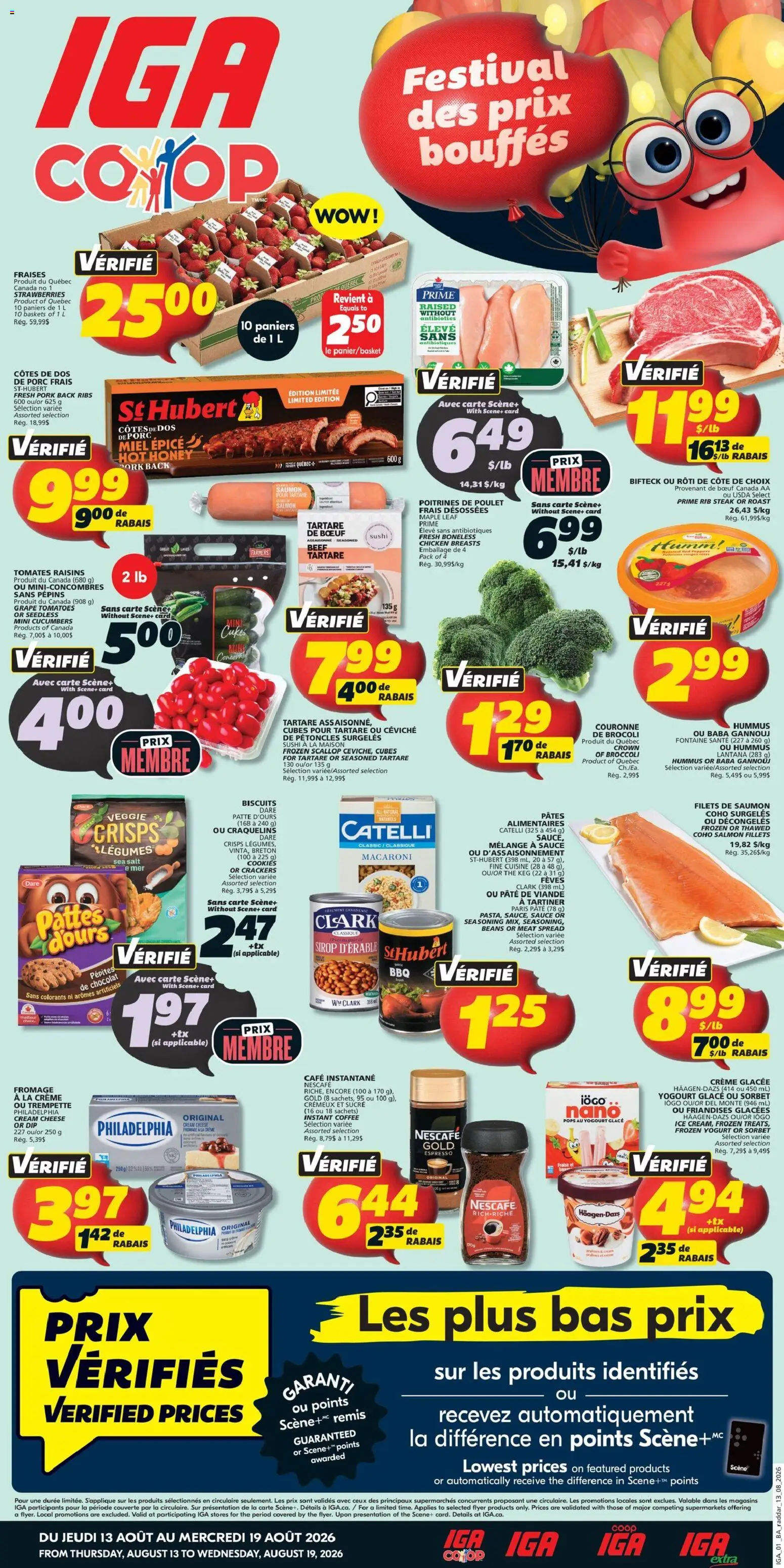 Preview of leaflet IGA weekly flyer / circulaire from shop IGA is valid from Aug 13, 2026
