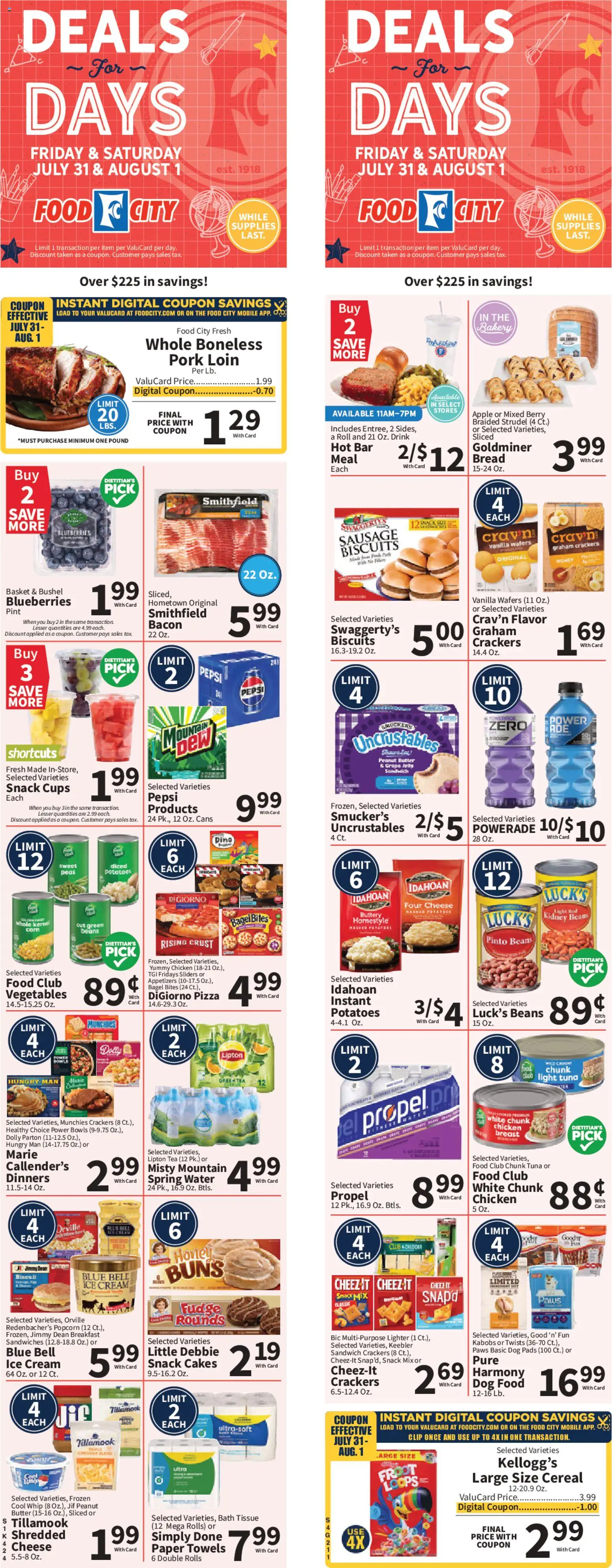 Ad Preview of Food City Food City Weekly Ad from 07/29/2026