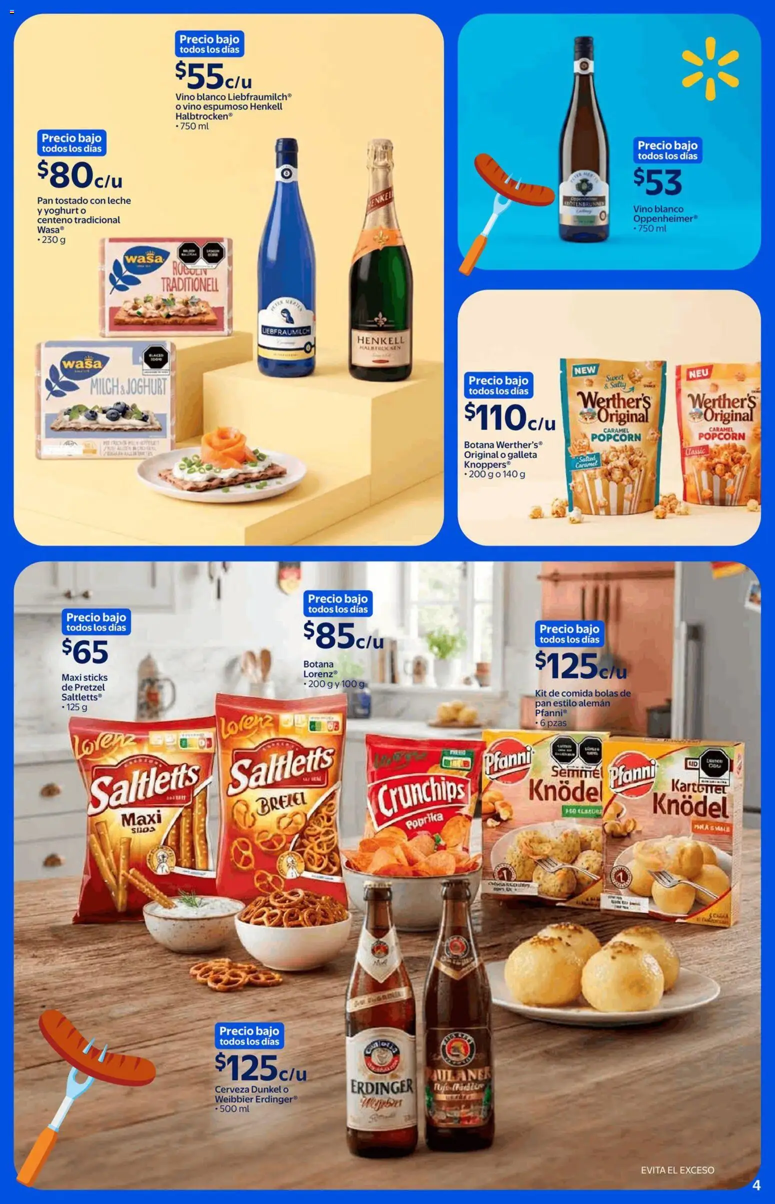Vista previa las ofertas de la tienda Walmart Express - Walmart Express folleto El poder de la tradición alemana en tu mesa desde el 18/09/2026 - Pan, Cerveza, Leche, Vino, Vino blanco, Vino espumoso, Pan tostado