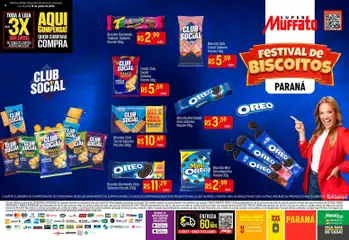 Pré-Visualização do folheto "Super Muffato ofertas Festival de Biscoitos" da loja Super Muffato válido a partir de 01/06/2026