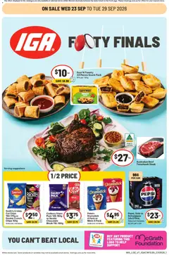 Preview of catalogue IGA catalogue Claremont from shop IGA valid 23/09/2026