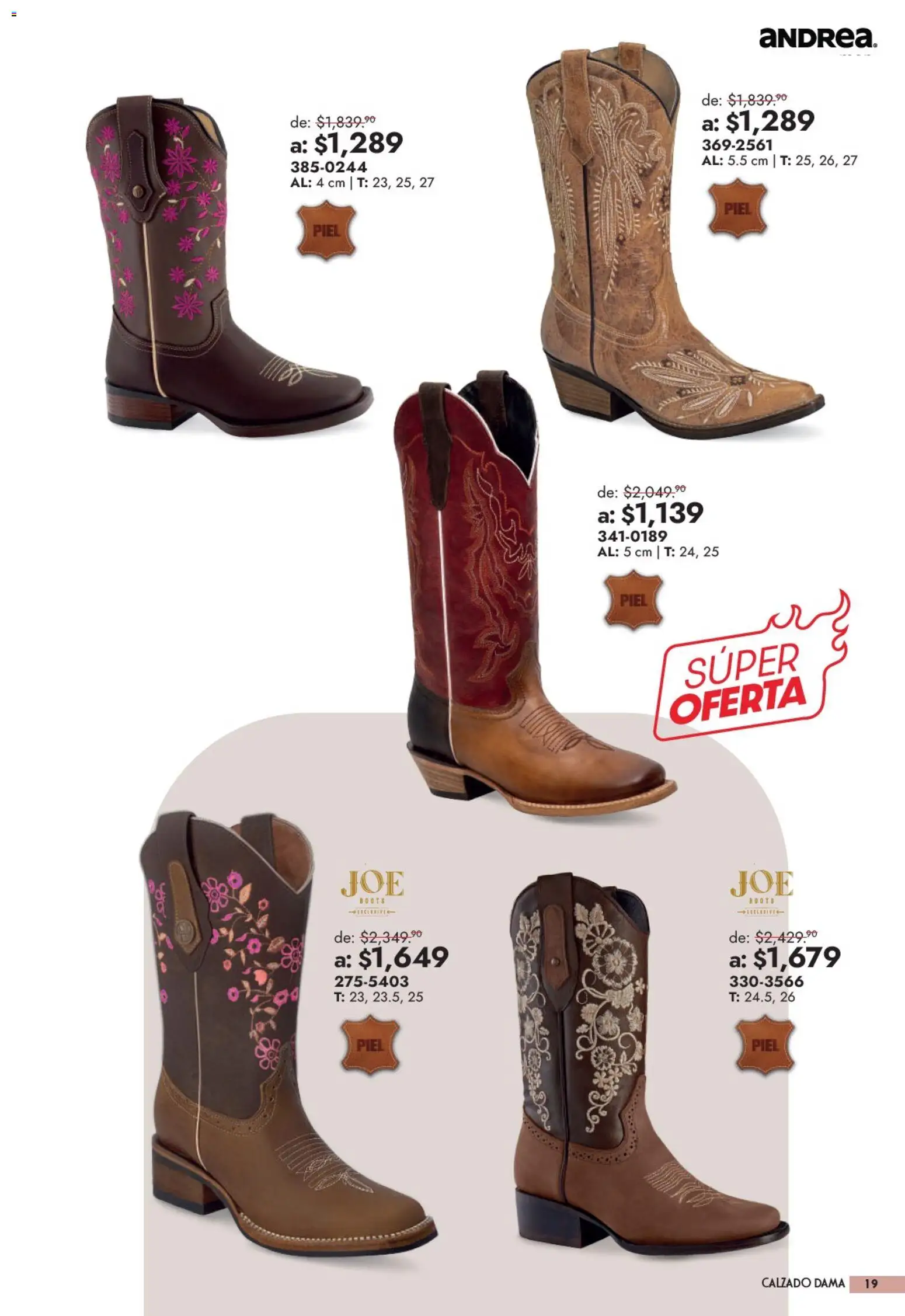 Vista previa las ofertas de la tienda Andrea - Andrea catálogo Outlet desde el 13/09/2026 