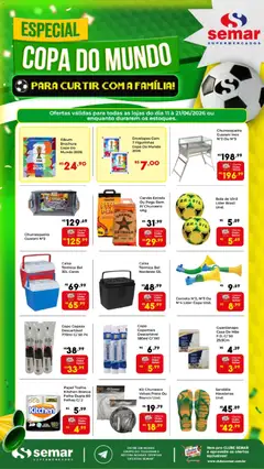 Pré-Visualização do folheto "Semar Supermercado ofertas Copa do Mundo" da loja Semar Supermercado válido a partir de 11/06/2026
