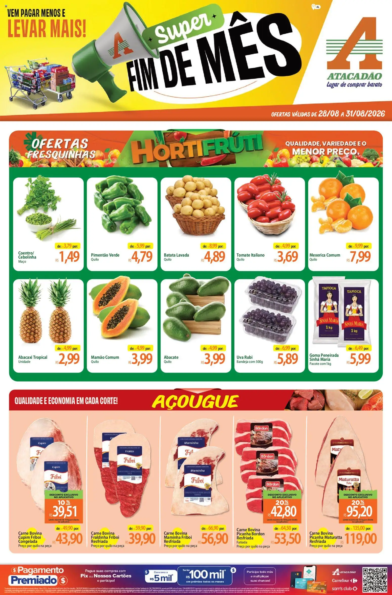 Pré-Visualização do folheto "Atacadão ofertas - AL" da loja Atacadão válido a partir de 28/08/2026