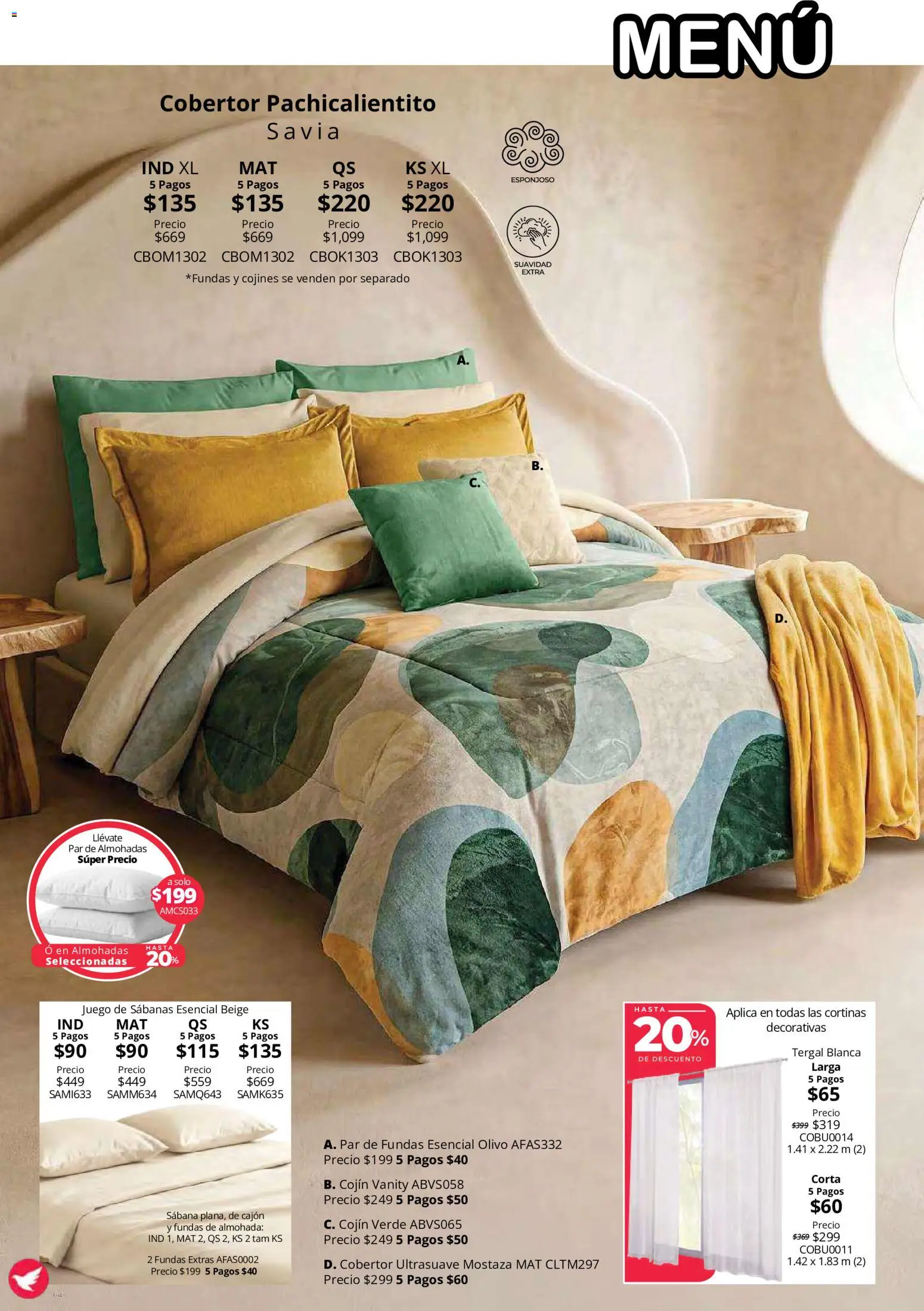 Vista previa las ofertas de la tienda Colchas Concord - Colchas Concord catálogo Colección Cobertor Calor de Hogar desde el 15/10/2026 