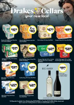 Preview of catalogue Drakes catalogue Specials available Cellars from shop Drakes valid 28/10/2026