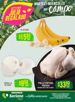 Vista previa las ofertas de la tienda Soriana - Soriana Martes y Miércoles del Campo Súper: Ver, Tab, Chis, Camp, Yuc y Q. Roo desde el 02/06/2026 