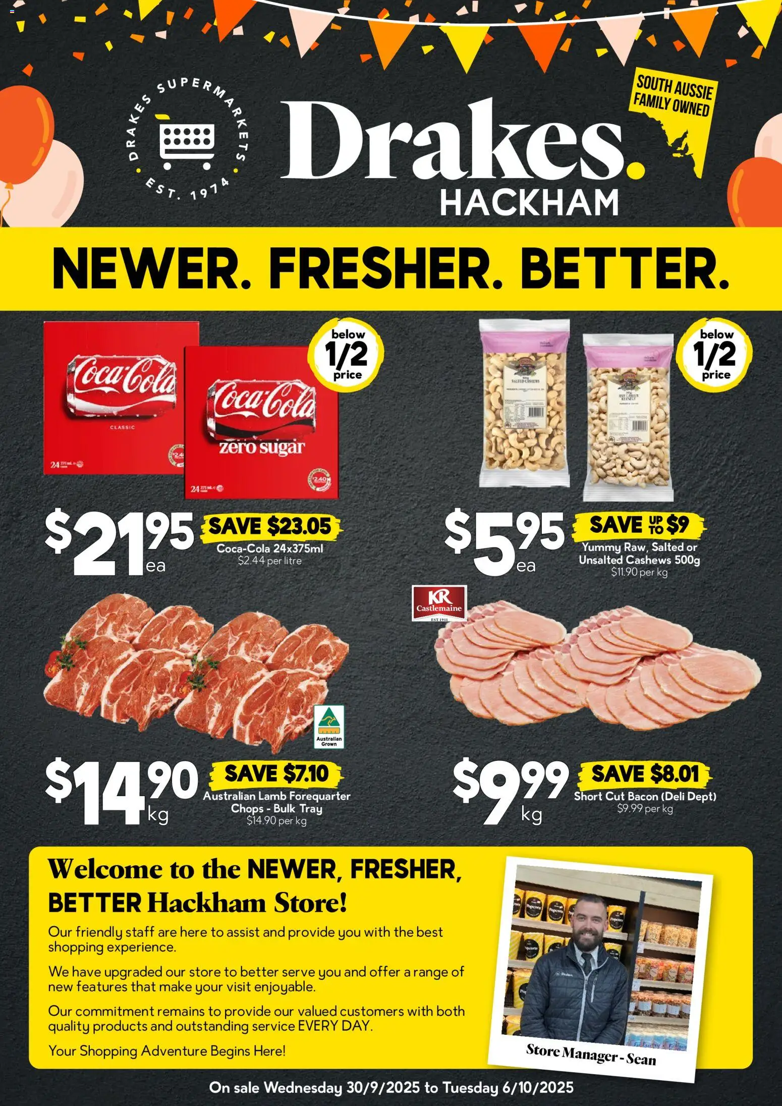 Preview of catalogue Drakes catalogue Hackham from shop Drakes valid 30/09/2026 - Bacon, Lamb, Sugar