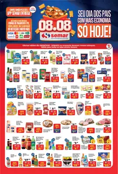 Pré-Visualização do folheto "Semar Supermercado ofertas do Dia" da loja Semar Supermercado válido a partir de 08/08/2026